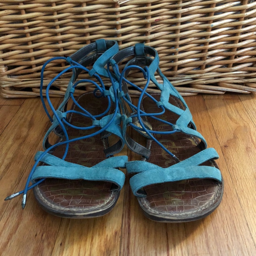 Sam Edelman Blue Gladiator Sandals